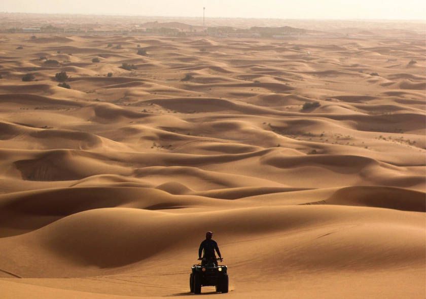 Quad Bike Ride in Desert